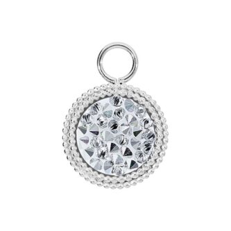Charms Qudo Interchangeable Fabero Flat 15mm Silver - Comet Argent Light