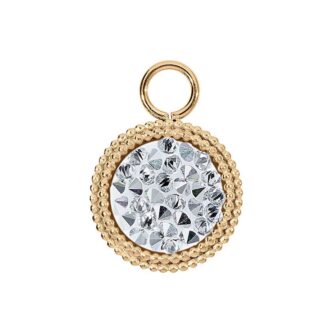 Charms Qudo Interchangeable Fabero Flat 15mm Gold - Comet Argent Light