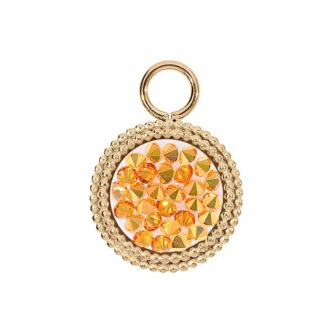 Charms Qudo Interchangeable Fabero Flat 15mm Gold - Métallic Sunshine