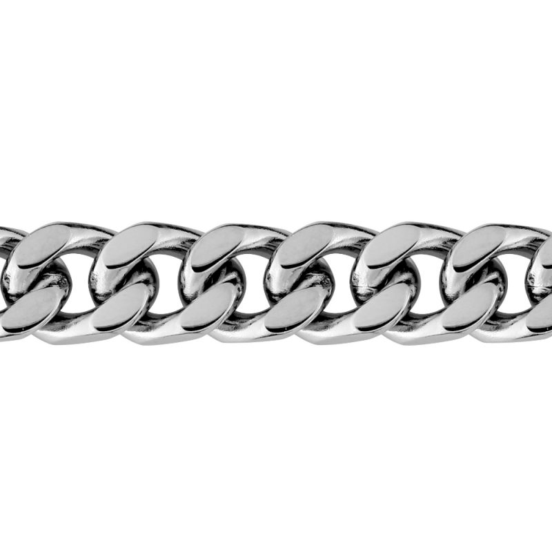 Collier Homme Fashion Steel Acier Maille Gourmette 55cm