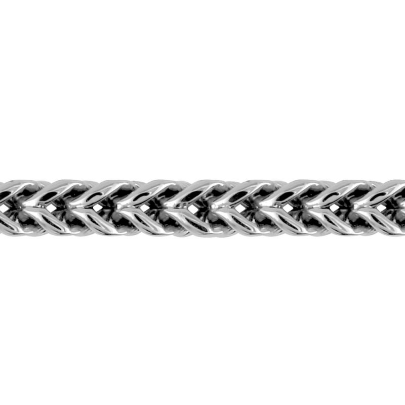 Collier Homme Acier Maille Carée