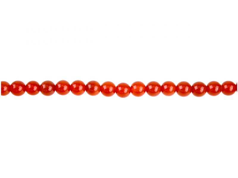 Bracelet Femme Pierres Naturelles Cornaline Perles 6mm
