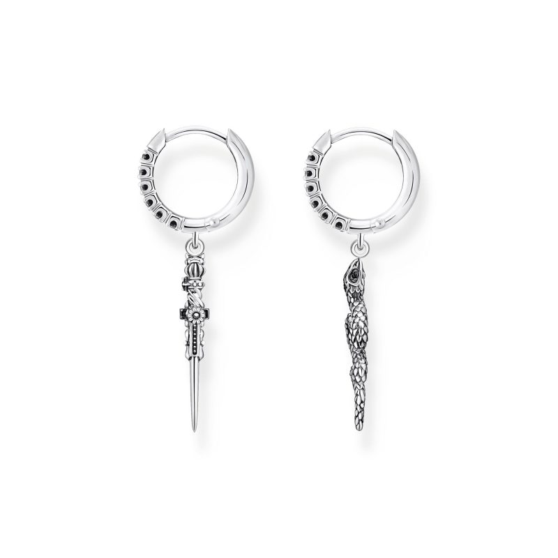 Créoles Thomas Sabo Argent 925/1000 Plaqué Or Jaune – Image 3