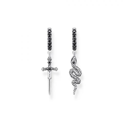 Créoles Thomas Sabo Argent 925/1000 Plaqué Or Jaune
