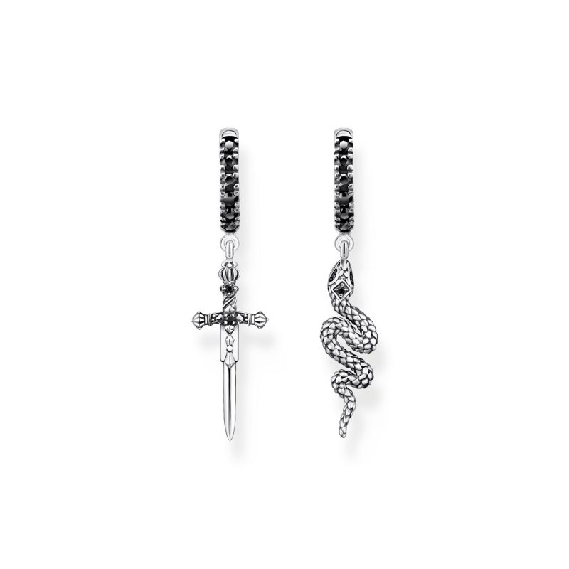 Créoles Thomas Sabo Argent 925/1000 Plaqué Or Jaune