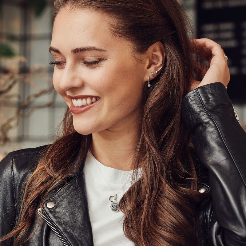 Boucles d'oreilles Clous Thomas Sabo Argent 925/1000 Têtes de Mort – Image 3