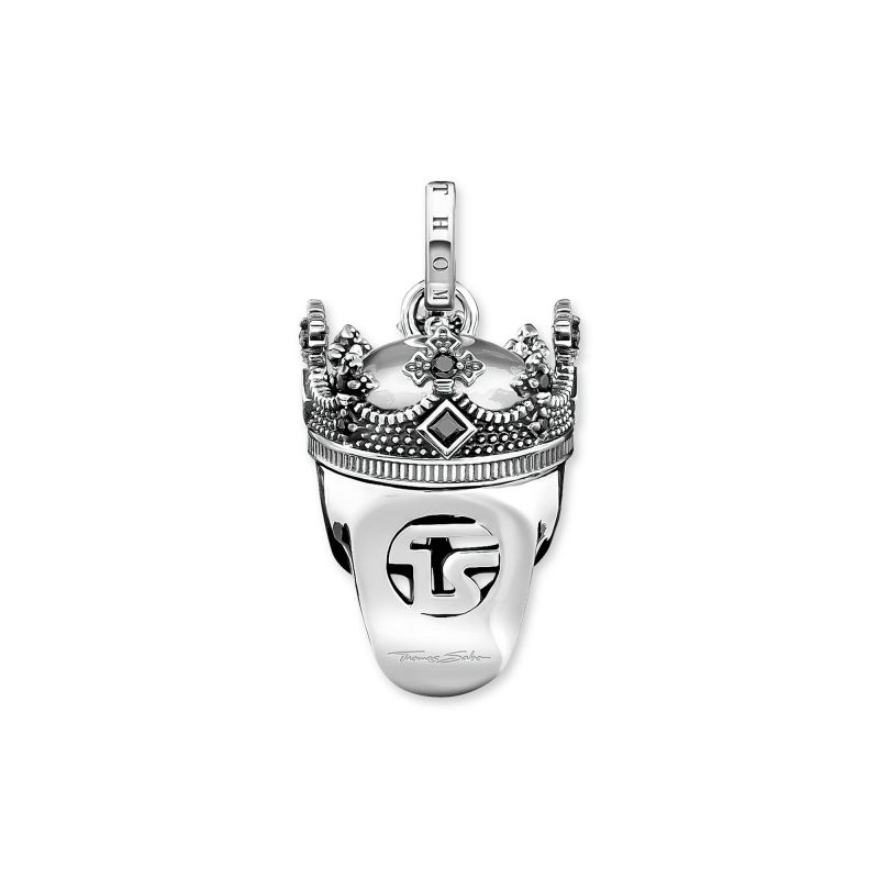 Pendentif Tête De Mort En Argent Massif 925 - Modèle PE000914, Grande Taille, Neuf Sans Emballage