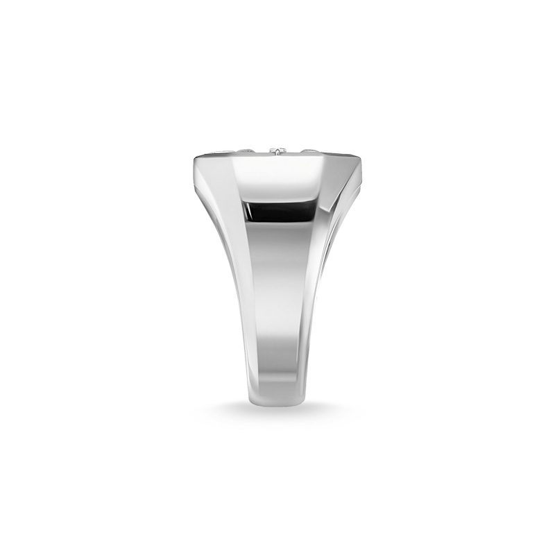 Bague Chevalière Thomas Sabo Argent 925/1000 Onyx avec Boussole – Image 4