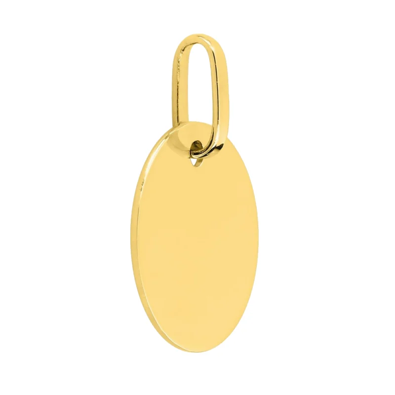 Médaille Or Jaune 750/1000 Jeton Rond 15 mm Plané Épais – Image 2
