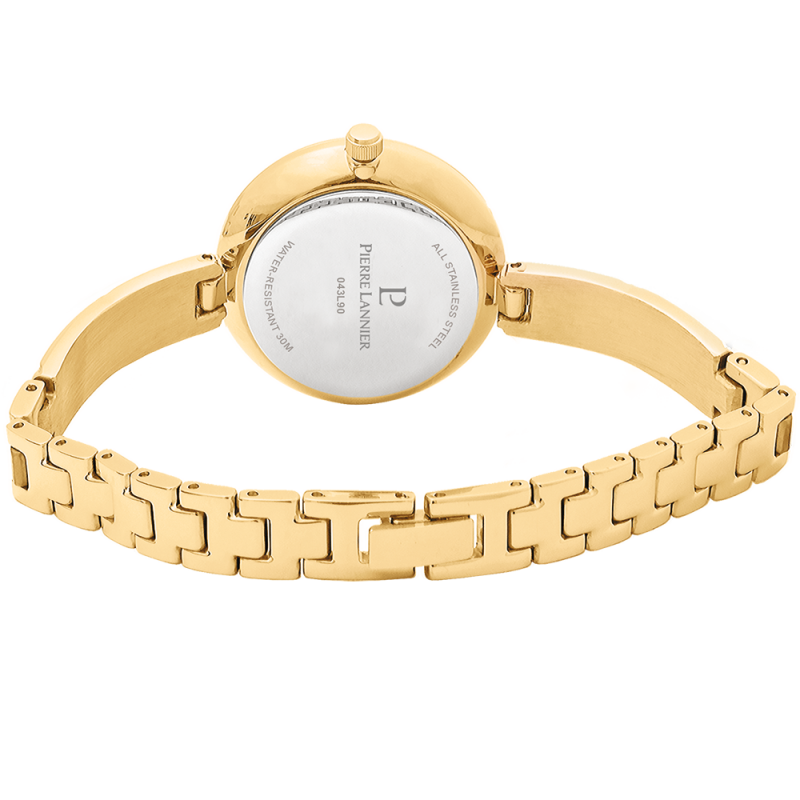 Montre Femme Pierre Lannier Leia Cadran Doré Bracelet Acier Doré 043L542 – Image 3