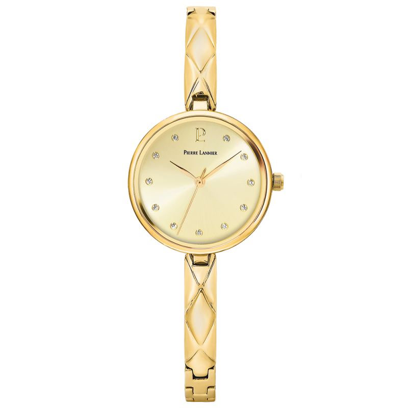 Montre Femme Pierre Lannier Leia Cadran Doré Bracelet Acier Doré 043L542
