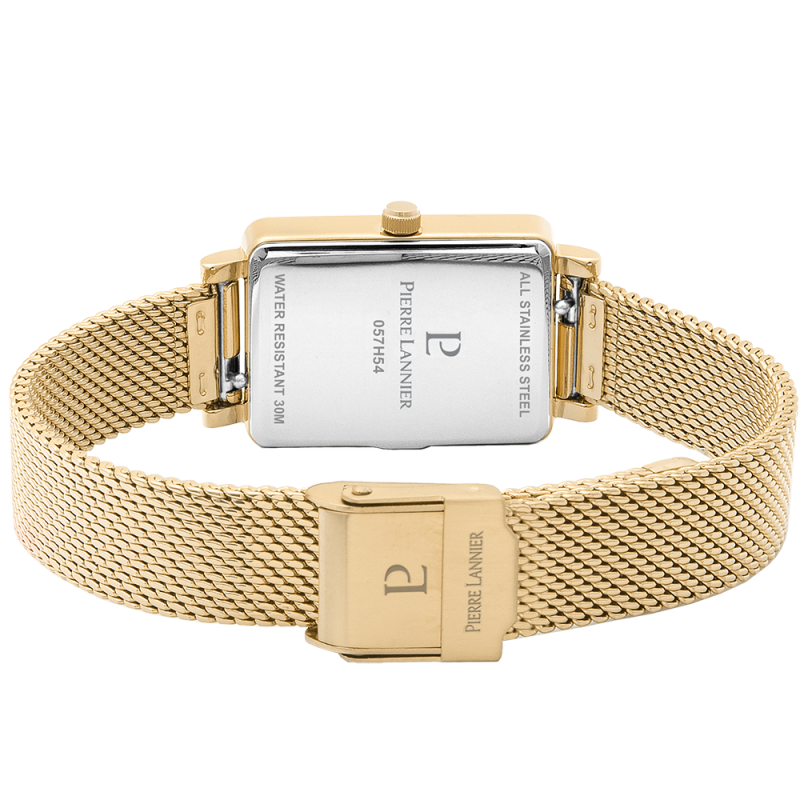 Montre Femme Pierre Lannier Ariane Cadran Doré Bracelet Acier Milanais Doré 057H542 – Image 4