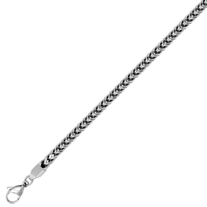 Bracelet Homme Acier Maille Carrée – Image 2