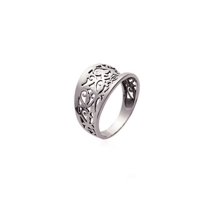 Bague Argent Rhodié 925/1000 Arabesques – Image 2
