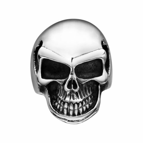 Bague Homme Acier Rock Tête de Mort