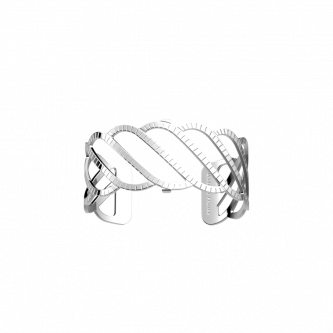 Manchette Les Georgettes Essentielle Torsade Finition Argentée 25mm