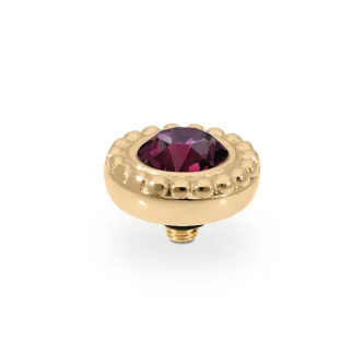 Tops Qudo Ghiare 11 mm Acier Gold Cristal - Amethyst