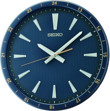 Horloge murale Seiko Bleu Mat Cadran Bleu QXA802L