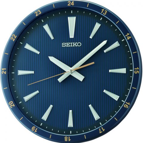 Horloge murale Seiko Bleu Mat Cadran Bleu QXA802L