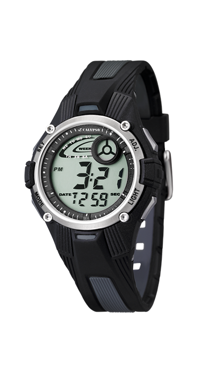 Montre Calypso Enfant Digitale Noir et Gris K5558/6