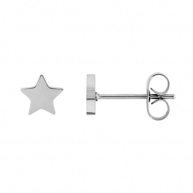 Boucles d'oreilles Fashion Steel Étoile Acier
