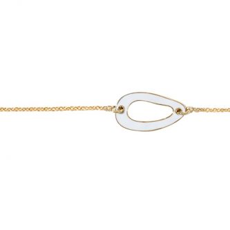 Bracelet Saunier Porcelaine Plaqué Or