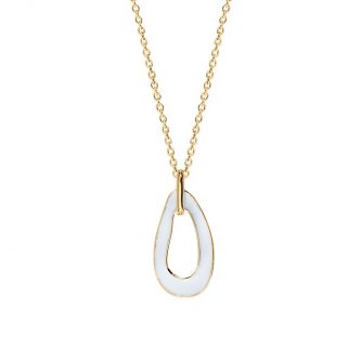 Collier Saunier Porcelaine Plaqué Or