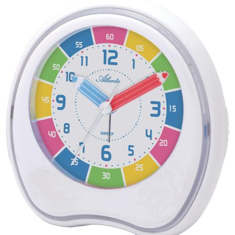 Réveil Enfant Pédagogique Blanc 6 Mélodies