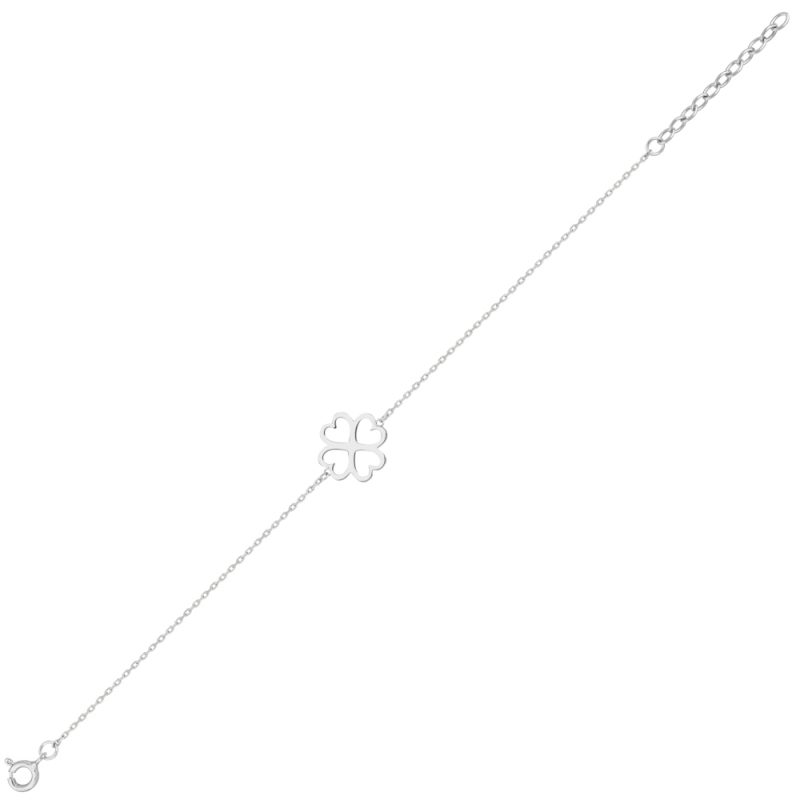 Bracelet Argent Rhodié 925/1000 Trèfle – Image 2