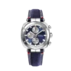 Montre Homme Herbelin Acier Chrono Newport Héritage Cuir Bleu 35664AP25