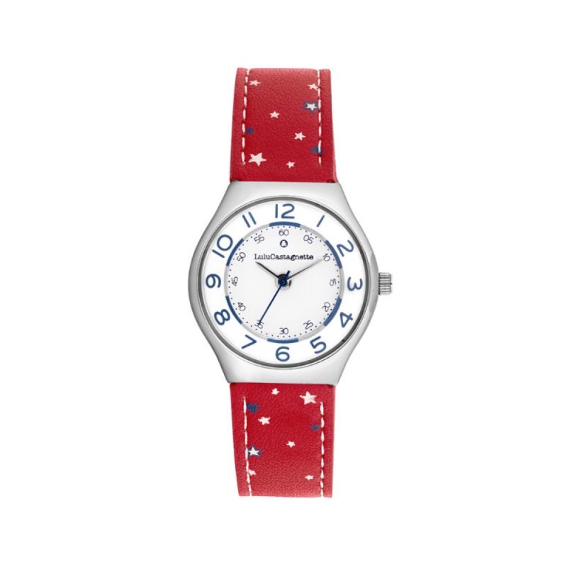 LuluCastagnette MiniStar Héritage Cuir Rouge 38985