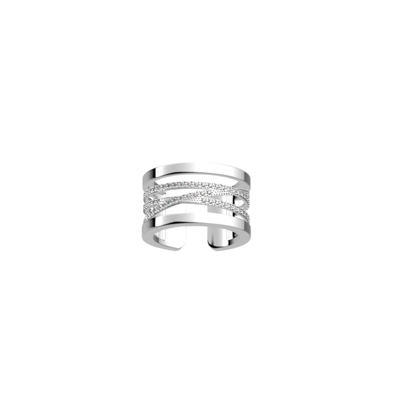 Bague Les Georgettes Les Précieuses Liens Finition Argentée 12mm