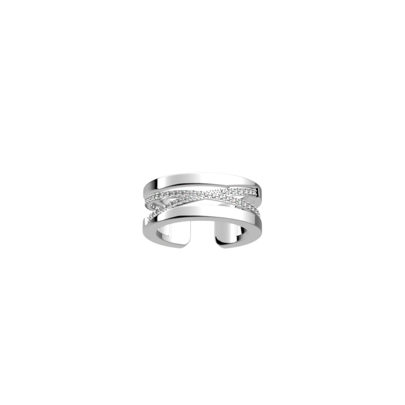 Bague Les Georgettes Les Précieuses Liens Finition Argentée 8mm