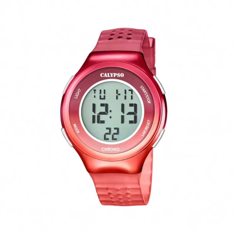Montre Calypso Digitale Dégradé Rouge K5841/5
