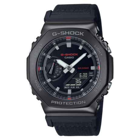 Montre Homme Casio G-SHOCK Noire Métal Utility Bracelet Nato GM-2100CB-1AER