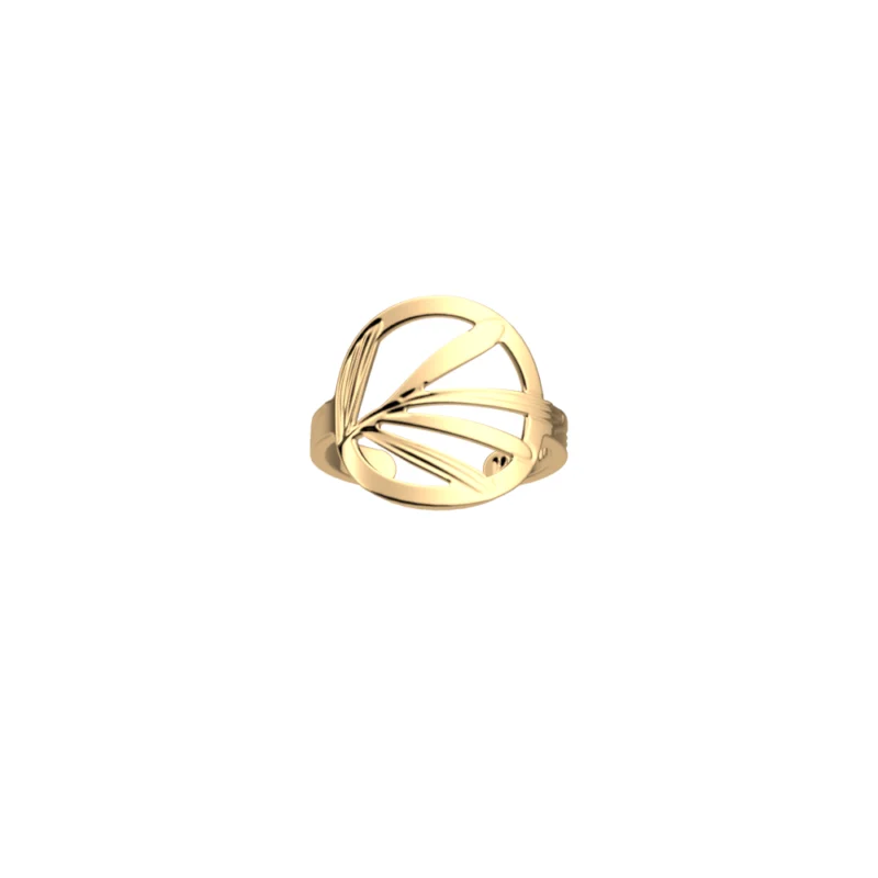 Bague Ronde Les Georgettes Croisette Dorée 16mm