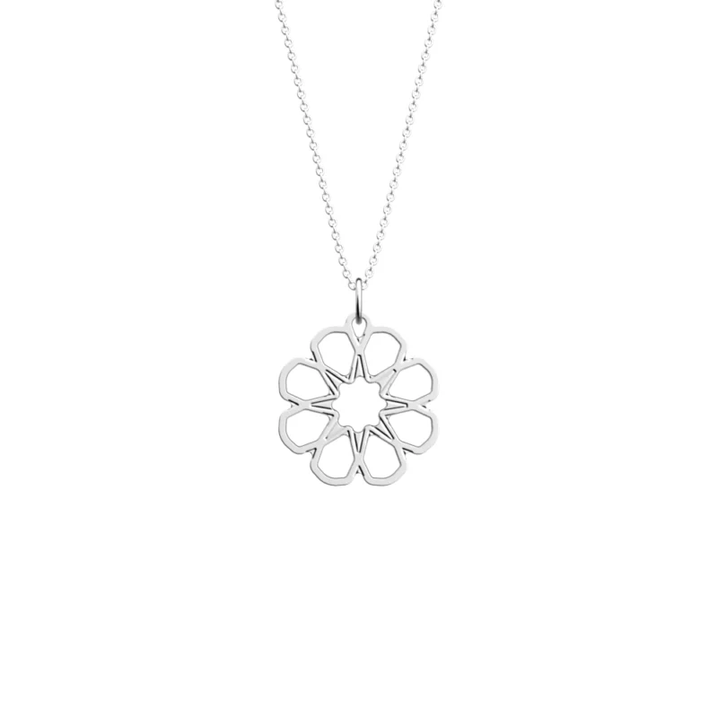 Collier Les Georgettes Arabesque Finition Argentée 25mm