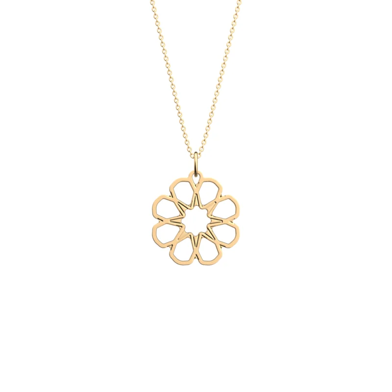 Collier Les Georgettes Les Essentielles Arabesque Finition Dorée 25mm
