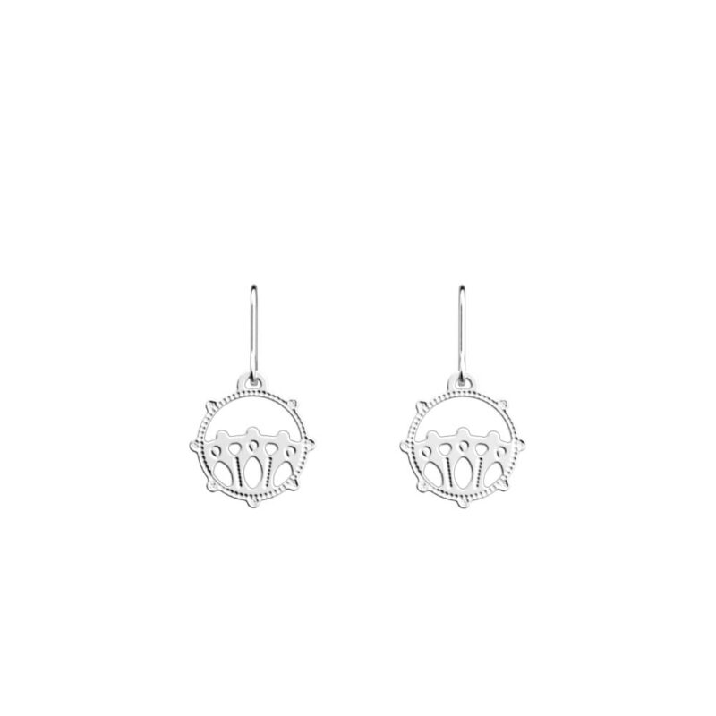 Boucles d'oreilles Les Georgettes Les Essentielles Orient Pendantes Finition Argentée 16mm