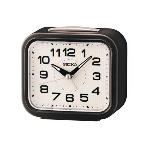 Réveil Seiko Rectangulaire Noir Métallisé QHK050NN