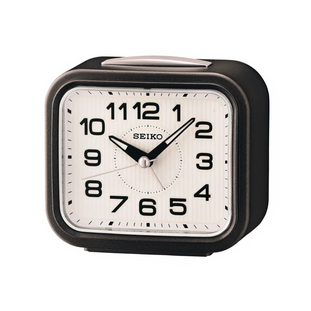 Réveil Seiko Rectangulaire Noir Métallisé QHK050NN