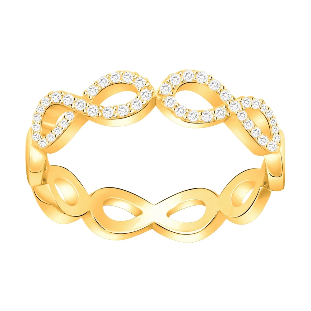 Chaine de corps infini Argent massif plaqué or
