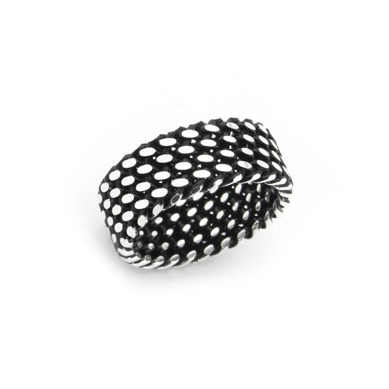 Bague Homme Argent 925/1000 Maille Milanaise