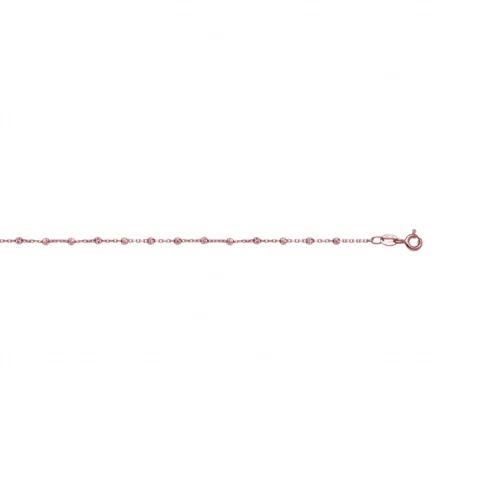 Bracelet Or Rose 750/1000 et Chaine billes