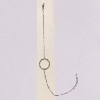 Bracelet Fashion Steel Acier Silver Rond Fil Torsadé