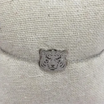 Bracelet Fashion Steel Acier Silver Tête de Tigre