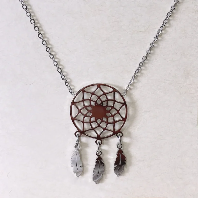 Collier Fashion Steel Acier Silver Attrape-Rêve
