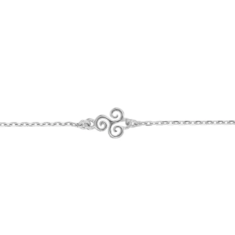 Bracelet Argent Rhodié 925/1000 Triskell