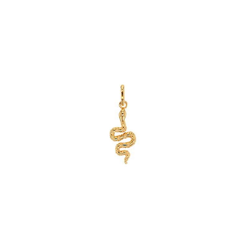 Pendentif Plaqué Or Jaune Serpent