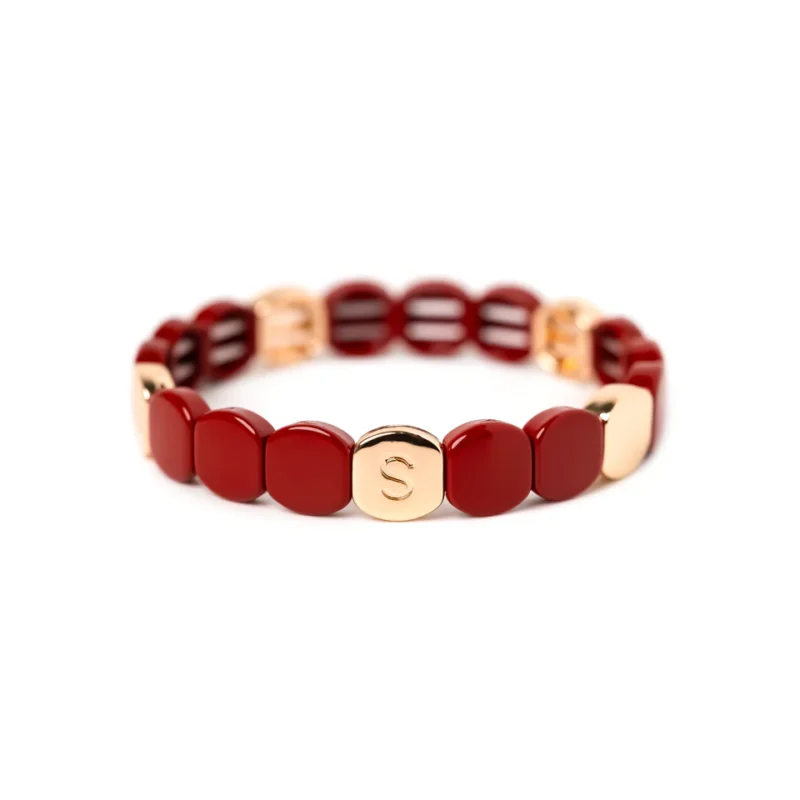 Bracelet Simone à Bordeaux Colorful Coquelicot